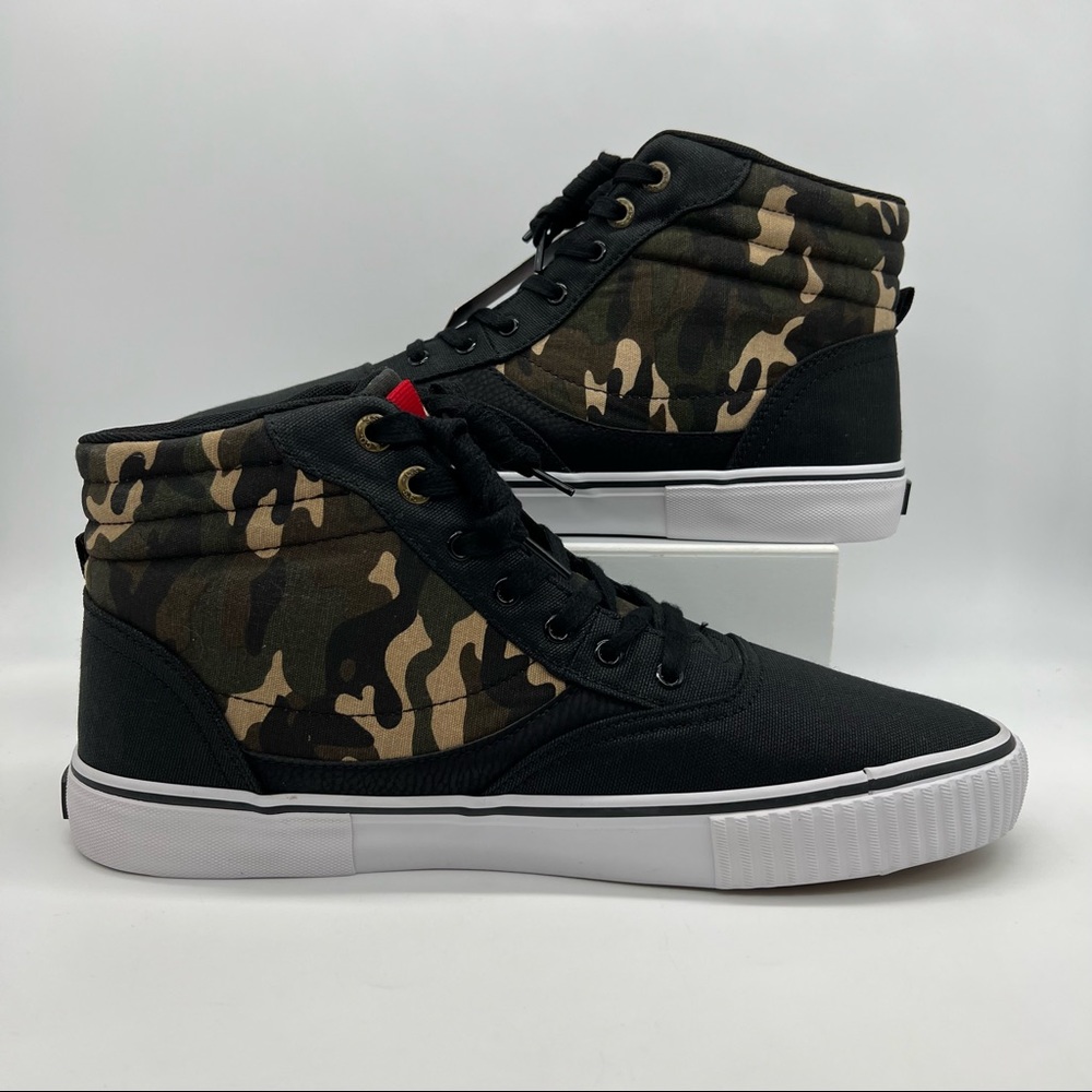 Levi’s Men’s Black / Camo High Top Sneakers - Picture 2 of 9